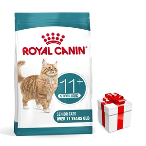 ROYAL CANIN Ageing Sterilised 11+ 4kg Katzentrockenfutter für ausgewachsene Katzen über 11 Jahre, sterilisiert + Überraschung für die Katze