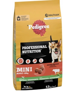 PEDIGREE Trockenfutter für kleine Hunderassen mit Rindfleisch und Gemüse 12 kg