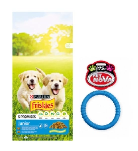 PURINA Friskies Junior 15kg + Ring für Hunde GRATIS!