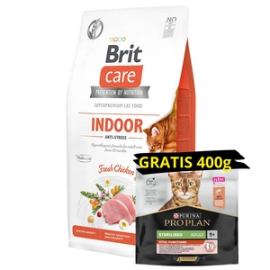 BRIT Care Cat Getreidefrei Indoor Anti-Stress 7kg + Pro Plan 1x400g GRATIS!