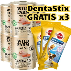 WILD FARM Pastete Lachs&Fisch 6x800g glutenfreies Hundefutter