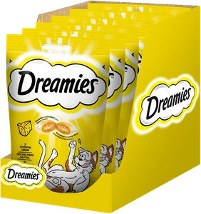 DREAMIES 6x60g - eine Delikatesse für eine Katze mit einem leckeren Käse