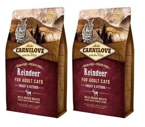 CARNILOVE Katze Rentier Energie & Outdoor 2x6kg