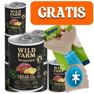Wild Farm Monoprotein Wildschwein 6x400g hypoallergenes Hundefutter