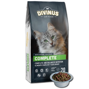 Divinus Cat Complete für ausgewachsene Katzen 20kg + Überraschung für die Katze
