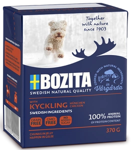 BOZITA Dog Junior: Zartes Huhn in Gelee 370g