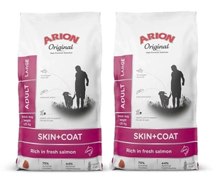 ARION Original Skin & Coat Adult Lachs und Reis Große Rassen 2x12kg