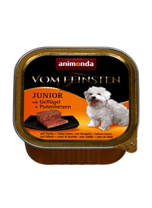 Animonda Dog Vom Feinsten Junior Geflugel und Putenherzen 150g