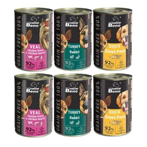 Super Beno PIES Getreidefreie Leckerbissen in Soße MIX 6x415g