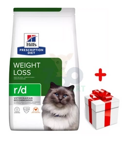 HILL'S PD Prescription Diet Feline r/d 1,5kg + Überraschung für die Katze
