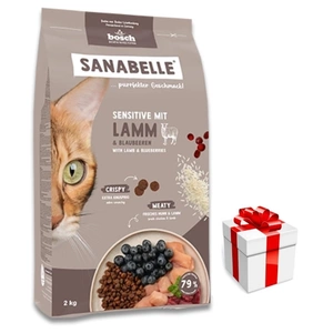 BOSCH Sanabelle Adult Sensitive Lamm 8kg + Überraschung für die Katze