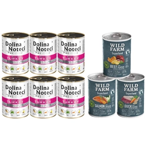 DOLINA NOTECI Premium reich an Truthahn 6x400g + Wild Farm Superfood MIX 3x400g