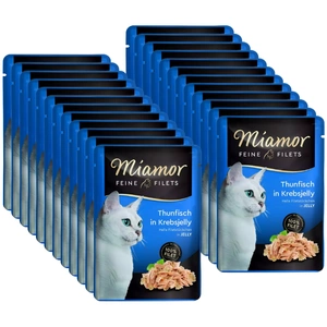 Miamor Feine Filets - Katzennassfutter Thunfisch in Krabbengelee 24x100g