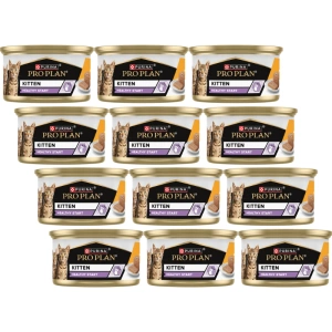 PRO PLAN Kitten Mousse mit Huhn Nassfutter für Kätzchen 12x85g