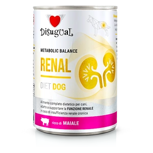 Disugual Veterinary Nassfutter für Hunde RENAL Pork (Erwachsene) 400g