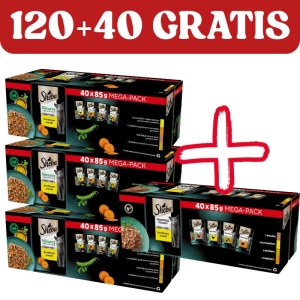 Sheba Nature's Collection Poultry Jelly Flavours - Katzennassfutter 120x85g + 40x85g GRATIS