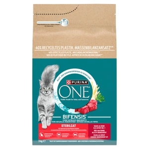 Purina One Cat Sterilcat Rindfleisch Katzenfutter 3kg