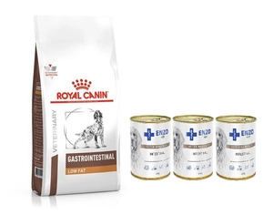 ROYAL CANIN Gastro Intestinal Low Fat LF22 12kg + ENZO VET Intestinal 3x400g