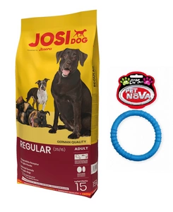 JOSERA JosiDog Regular 15kg + Ring für Hunde GRATIS!