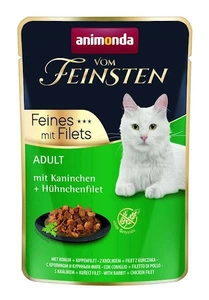ANIMONDA Cat Vom Feinsten Adult Kaninchen + Hühnerfilet 85g Beutel