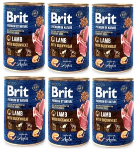 Brit Premium by Nature Lamb With BUCKWHEAT 6x400g