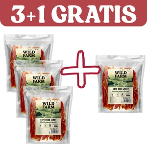 WILD FARM weiche Entenbrust 500g Hundeleckerli-3+1 GRATIS