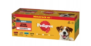 PEDIGREE Adult Beutel 40x100 g - Gemischte Geschmacksrichtungen in Gelee - Alleinfuttermittel in Gelee für ausgewachsene Hunde