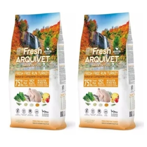 ARQUIVET FRESH - Halbfeuchtes Truthahn- und Meeresfisch-Hundefutter 2x10 kg