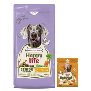 VERSELE-LAGA Happy Senior mit Huhn 12,5kg - Senior Hundefutter mit Huhn + Snack 150g GRATIS!