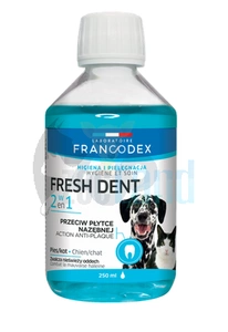 FRANCODEX Frische Dent- und Mundhygieneflüssigkeit für Hunde und Katzen 250ml