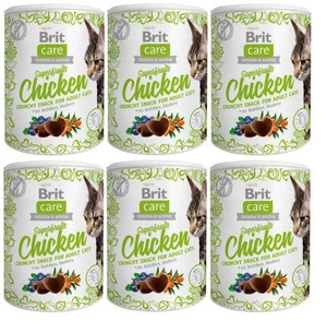 BRIT CARE Cat Snack Superfruits Chicken 6x100g