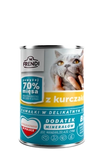 Frendi-Stücke in delikater Hühnersauce 400g für Katzen