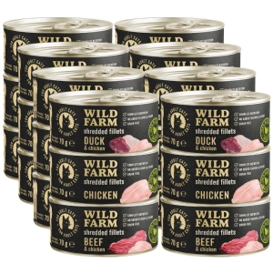WILD FARM Fillets MIX 24x70g - getreidefreies Katzennassfutter in Brühe