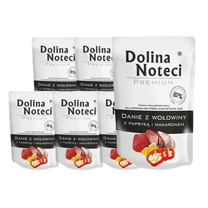 DOLINA NOTECI Rindfleischgericht mit Paprika und Nudeln 10x100g - Nassfutter für Hunde