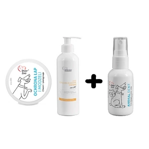 OVER ZOO Schutz der Pfoten und Schwielen 50g + Shampoo mit Chlorhexidin 250ml + OVER ZOO Animal Dent 50ml GRATIS!