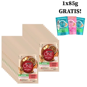 Purina One Mini/Small Active Hundefutter 26x85 g