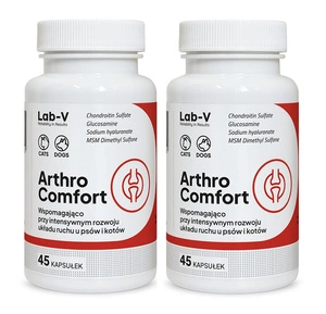 Lab-v Arthro Comfort – Umfassende Unterstützung für Gelenke und Bewegungsapparat bei Hunden und Katzen, 2x45 Kapseln