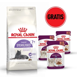 ROYAL CANIN Sterilised +7 10kg + 3 Beutel Nassfutter GRATIS!!!