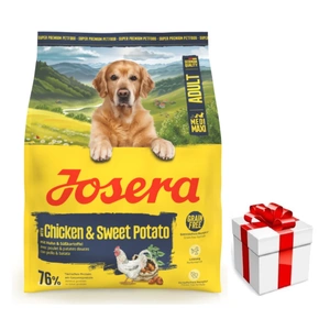 JOSERA Medi/Maxi Huhn & Süßkartoffel 900g + Überraschung für den Hund