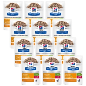 HILL'S PD Prescription Diet Feline c/d Urinary Stress + Metabolic Chicken 12x85g Sachet