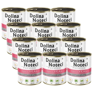 Dolina Noteci PREMIUM reich an Kalbfleisch mit grünen Erbsen 12x800g