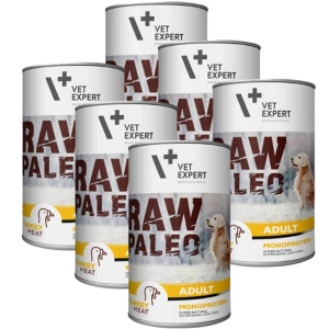 Vetexpert RAW PALEO Adult Pute 6x400g - Dose Pute