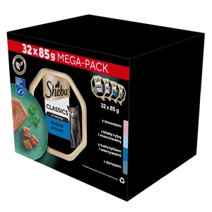 SHEBA Classics Fischgeschmack Schalen 32x85g