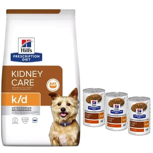 HILL'S PD Prescription Diet Canine k/d 12kg + HILL'S PD Prescription Diet Canine k/d 3x350g