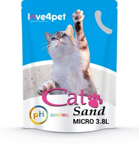 Silikon-Katzenstreu Sand Micro - PH Control 3.8l ( Wechselt die Farbe, um frühe Anzeichen von Krankheiten zu erkennen)