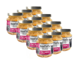 Basttet'o Holistic Putenfilet in Galette für Katzen 12x130g