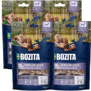 BOZITA Meaty Bites Ente und Wild Hundeleckerli 4x70g