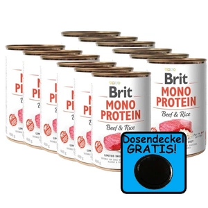 BRIT Mono Protein Beef & Rice 12x400g