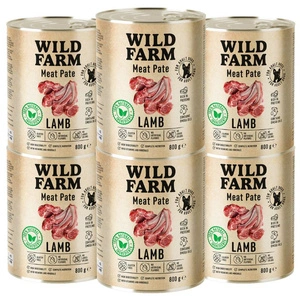 WILD FARM Pastete Lamm 6x800g glutenfreies Hundefutter