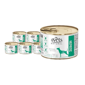 4 Vets Dog Hepatic 6x185g
